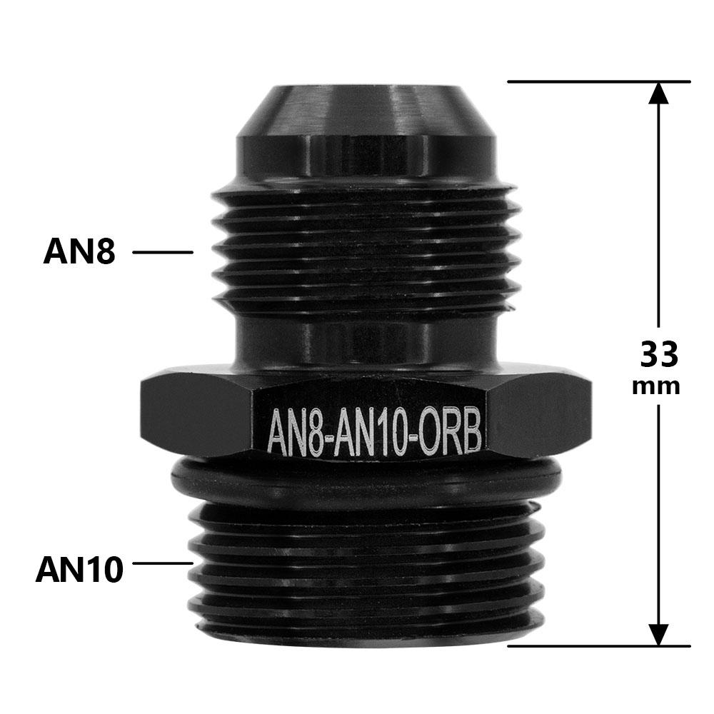 AN6 AN8 AN10 M14 M16 M18 1/2 1/4 3/8 NPT Düz Erkek Flare Birleştirme Yakıt Yağı Hava Hortumu Bağlantı Adaptörü