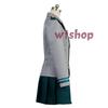 [wtshop] My Hero Academia Ochako Uraraka, Momo Yaoyorozu, and Tsuyu Asui from U.A. High School Girls' Uniform Cosplay Costume (Women's XL)
