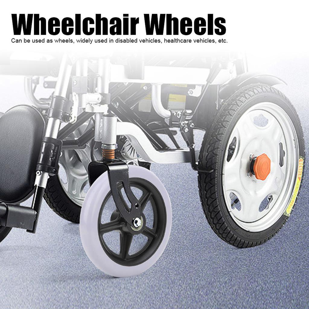 6 Inch Wheelchair Front Wheels Disabled Old People Wheelchair Anti-Slip Rubber Wheels