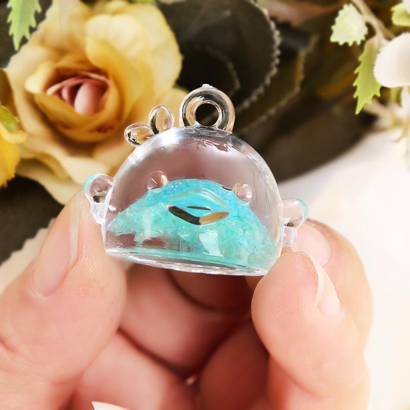 2pcs DIY Nightlight Happy Chicken Doll House Ornaments Car Ornaments Key Chain Children's Toys Stationery Bags and Other Pendants