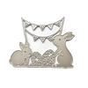 Rabbit Banner Metal Cutting Dies Card Embossing DIY Photo Album Template Stencil