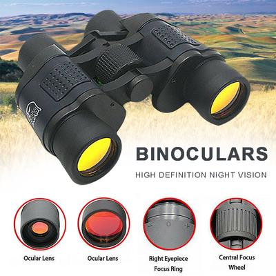 Profesjonalna lornetka HD 60x60 Army Optics Zoom Teleskop Dzień/Noc
