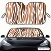 Striped Tiger Pattern Sun Visor Car Windshield Sunshade Front Window UV Protection Heat Insulation Sun Shade Cover Foldable