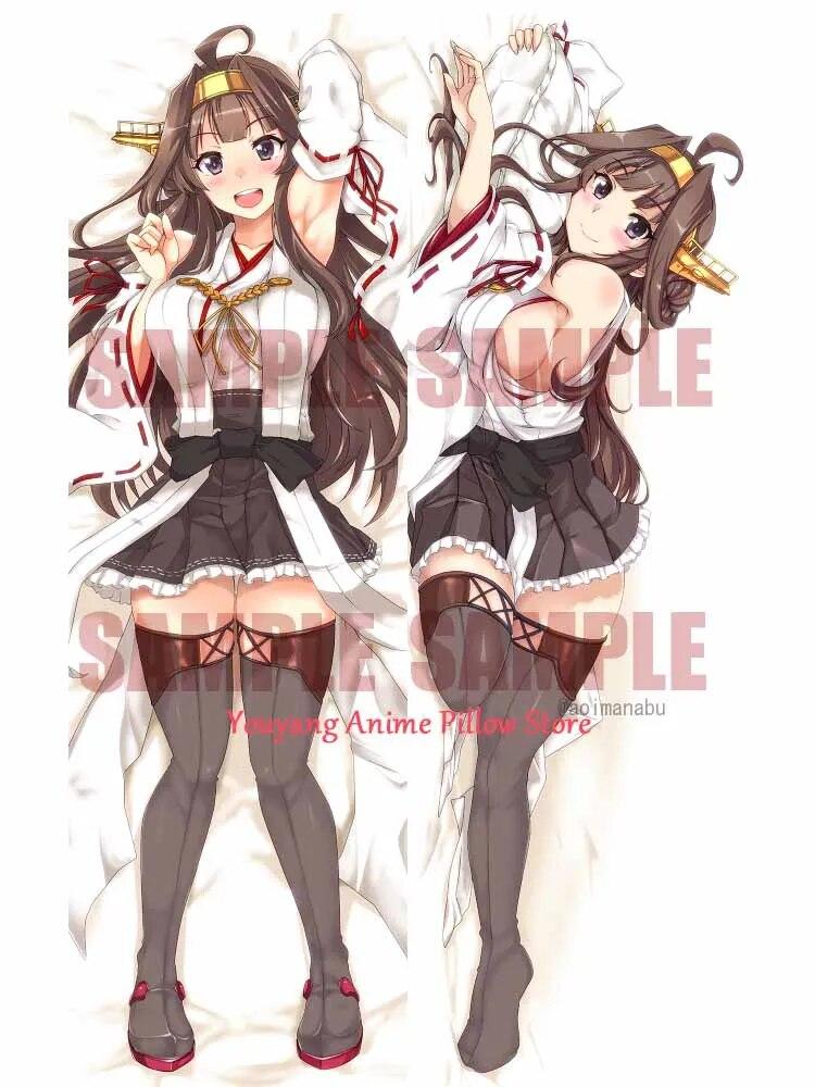 

Чехол на подушку в стиле аниме Dakimakura Kongou Kantai Collection, Рождественская наволочка с 2-сторонним принтом, обнимающая подушка для тела 40x120cm Peach Skin