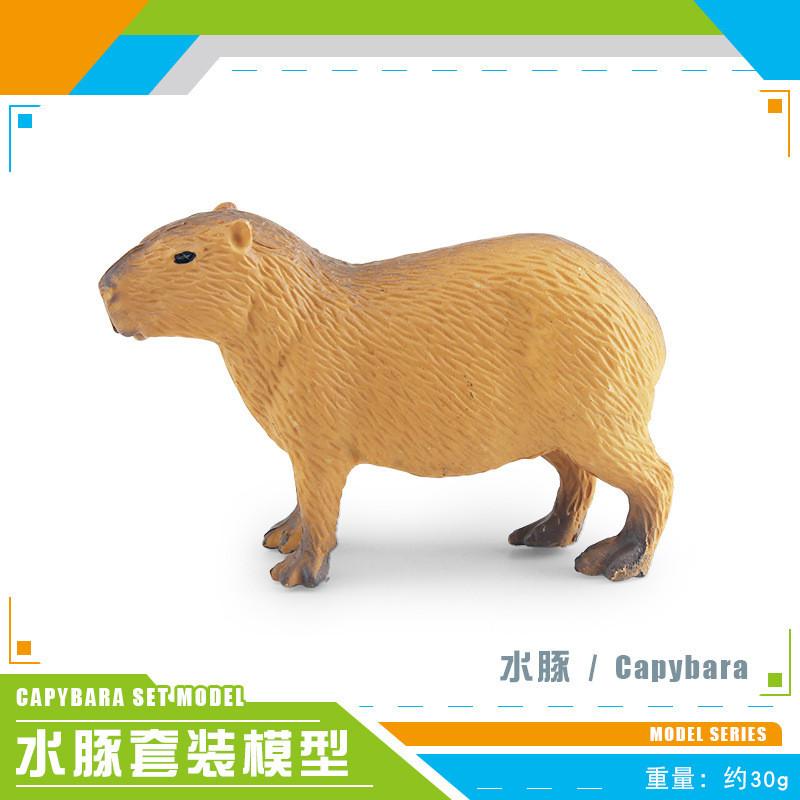 Realistic Pvc Capybara Model Set With Four Unique Designs For Home Office Decor