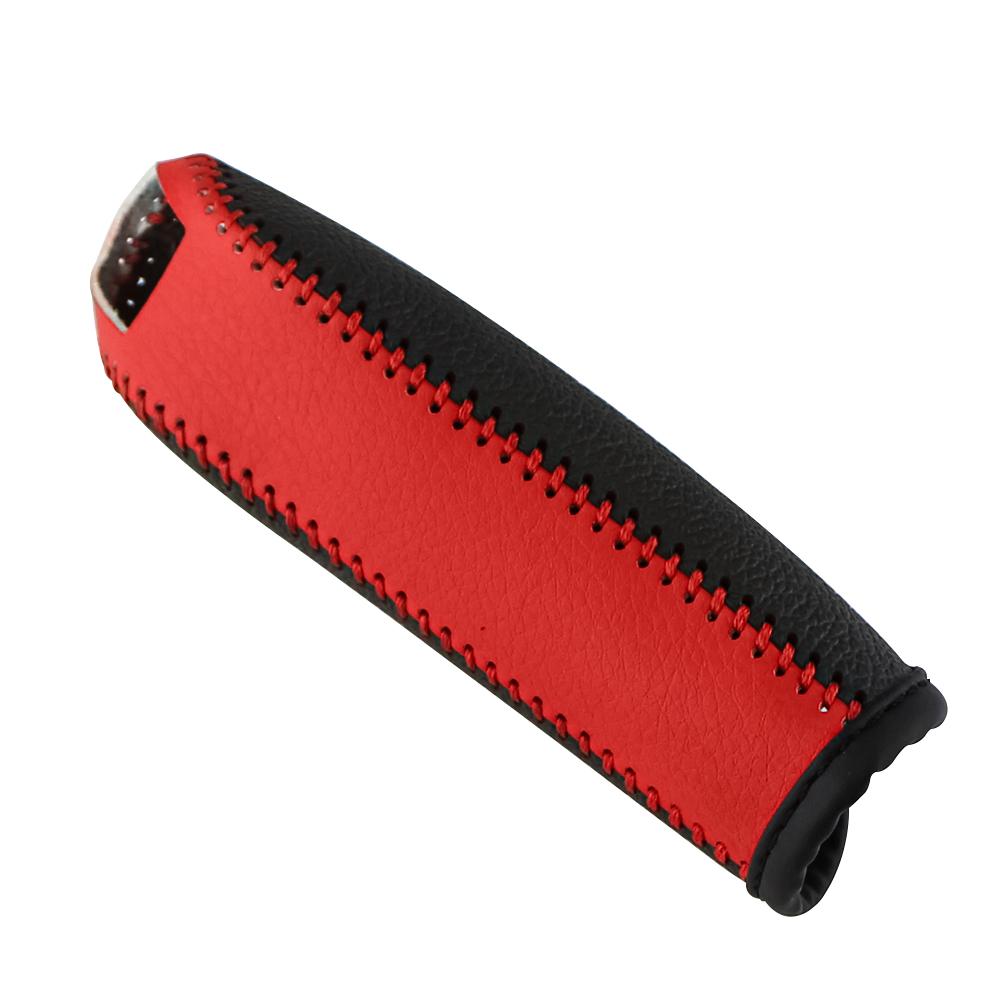 AT Leather Car Gear Shift Knob Cover Collars for Ford Focus 3 MK3 2013 - 2018 New Fiesta MK7 2009 - 2015 Ecosport 2012 - 2017
