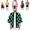 Haori Kimono Larga Traspirante di Alta Qualità Anime Demon Slayer Kimetsu No Yaiba Kamado Nezuko Cosplay Top