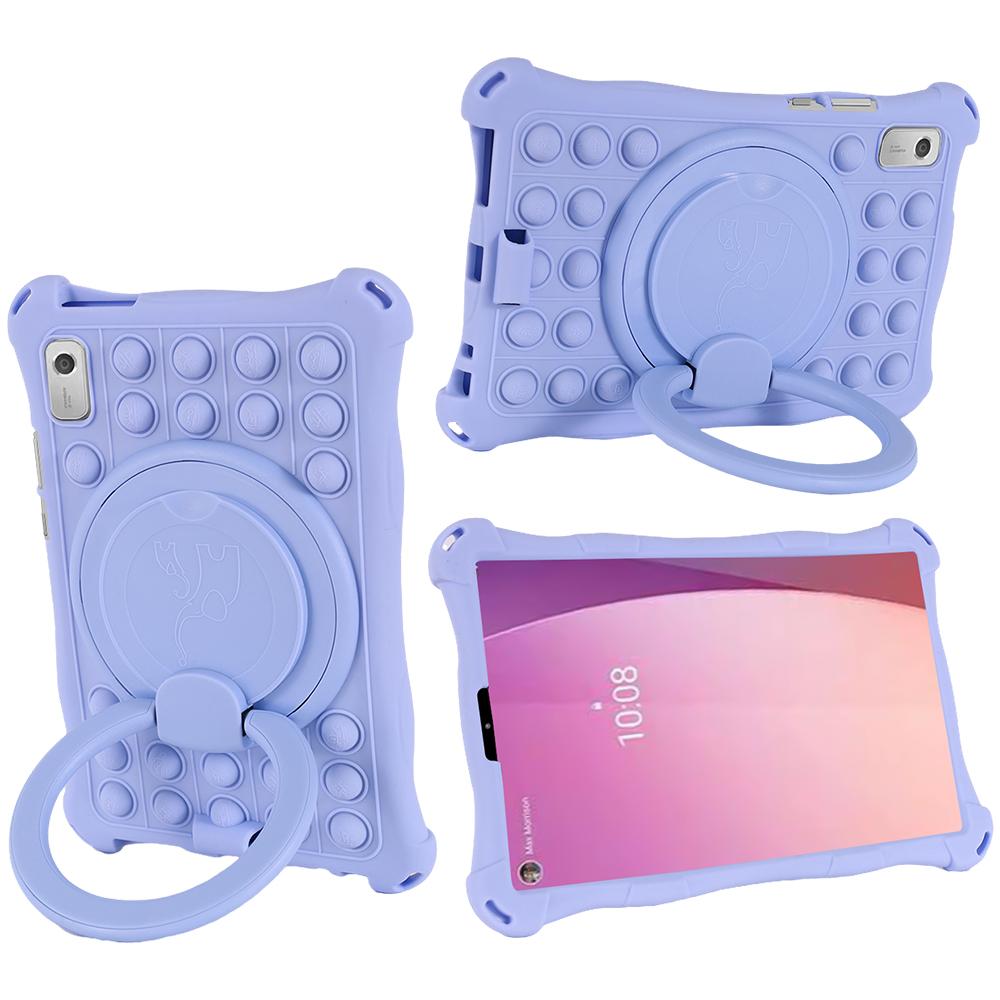 Bubble Toys Weiche Silikon Kinder Sichere Hülle Für Lenovo Tab M9 TB-310FU TB-310XU 360 Drehbarer Ständer Tablet-Hülle