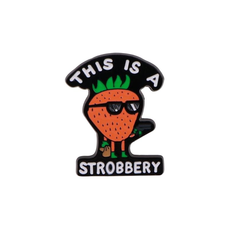 Stylish Enamel Brooch Pin Compacts Design Humorous Quote Design Metal Badges For Outfits Backpacks Daily Wear Decoration