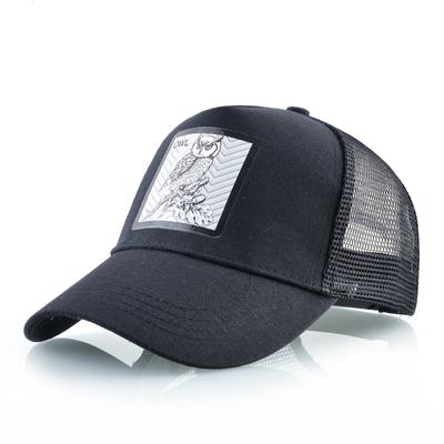 Snapback czapka typu trucker męska letnia oddychająca siatkowa czapka z daszkiem damska czarna hip-hopowa czapka bejsbolówka