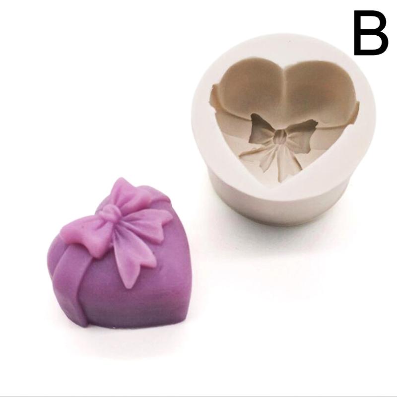 Heart Love Rose Flower Shape Silicone Soap Mold Chocolate Candle Diy Crafts