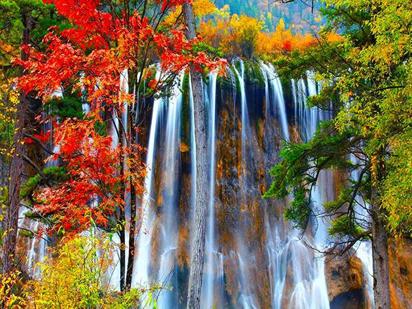 5D Diamond Painting Waterfall Full Square Round Diamond Embroidery Mountain Landscape Rhinestone Picture Home Decor