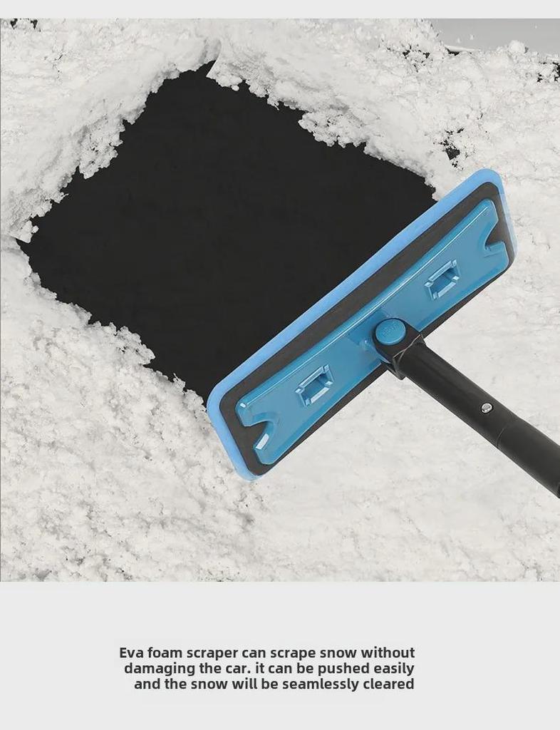 3-in-1 Multifunctional Car Snow Shovel: De-icer, Snow Sweeping, and Removal Tool