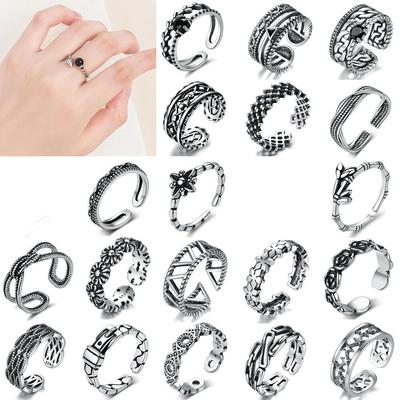 Daumenringe Damen Herren Zehenringe Verstellbares offenes Band Einfacher exquisiter Damenring