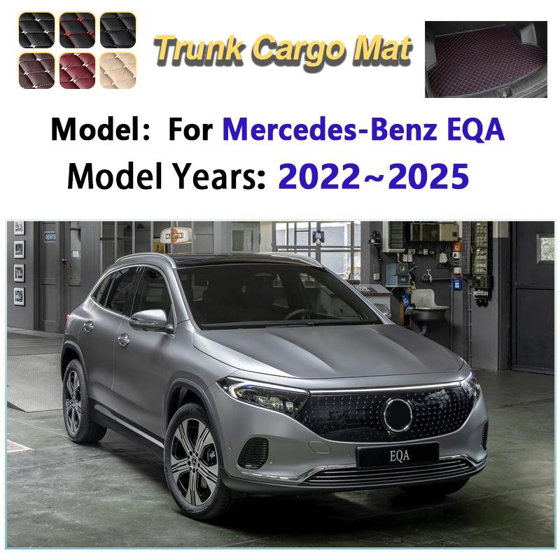 For Mercedes-Benz EQA 2022 2023 2024 2025 Leather Car Trunk Mat Cargo Boot Mats Storage Cushion Carpet Pad Interior Accessories