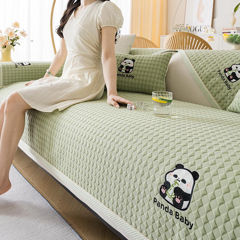Cool Doudou Sofa Cushion Summer Summer Ice Silk Mat Seat Cushion New Non-Slip Sofa Cover Cover Cloth Towel