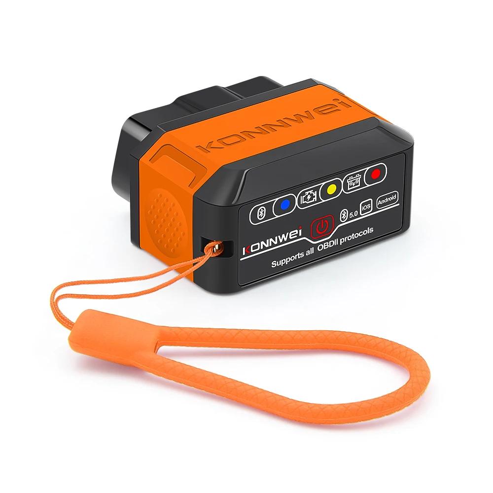 KONNWEI KW906 ELM327 V1.5 Pic18F25K80 OBD2 Scanners Bluetooth 5.0 For Android/IOS OBD 2 Car Diagnostic tool Code Reader PK iCar2