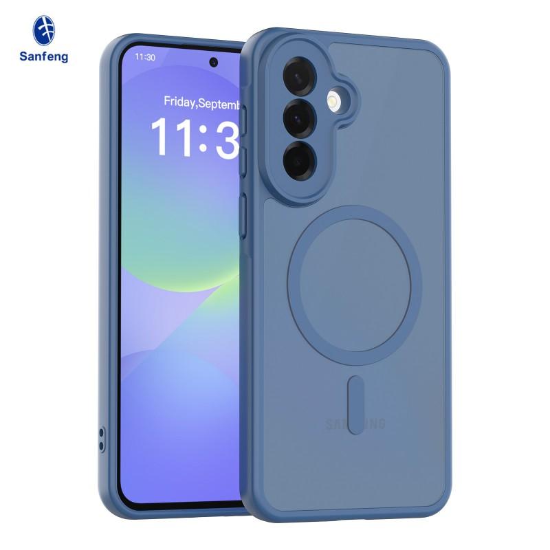 Suitable A37 Magnetic Phone Case A17 Matte Galaxy A57 Drop Resistance Protective Cover