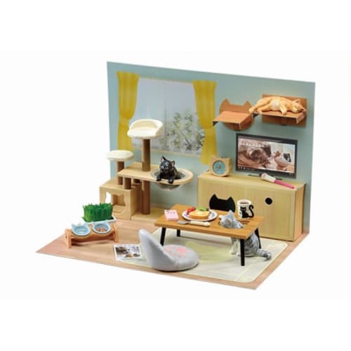 Re-ment Petit Sample Nekoda-sans hverdagsliv 1 eske ca.. H115 x B70 x D50mm Laget av PVC