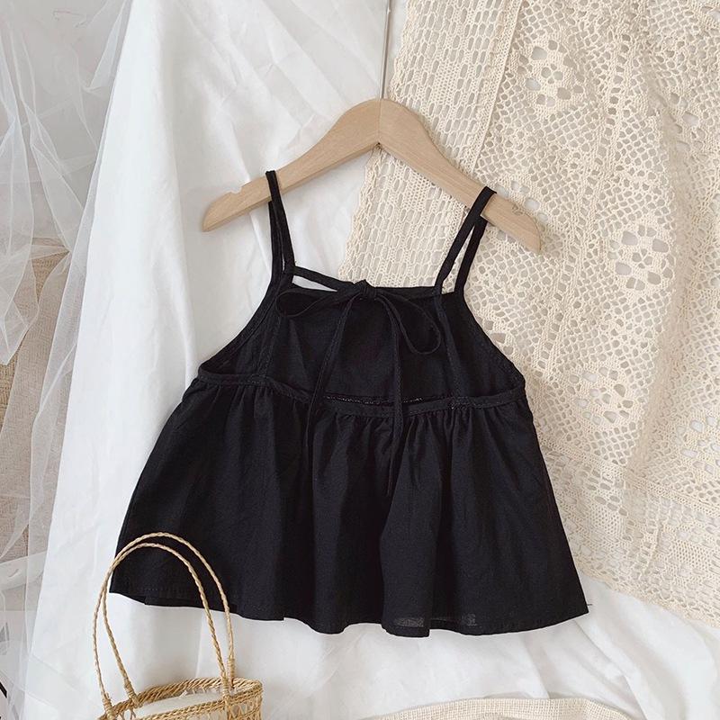 Haut d'été pour filles, débardeur court doux à bretelles