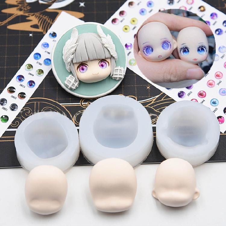 Baby Head Mould Clay Resin Mould for Making Cake Fondant Decorations
