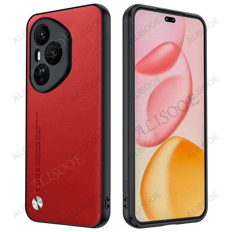 

Leather Funda for Honor 400 Pro (Global) Case Luxury PU Leather Protection Phone Cover for Honor 400 (Global) Shockproof Capa Honor 400 Pro (Global) червоний