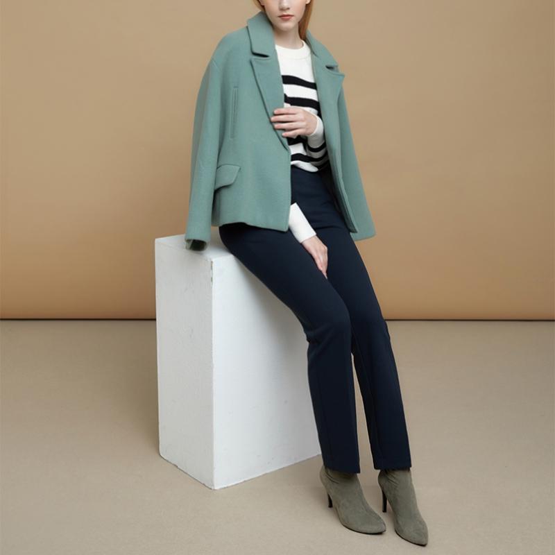 Baiyu Women Milk Fleece Bonded Pants Set Tbbw