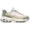 Skechers DLites 1.0 Panda Shoes Milk Tea Bear Thick Sole Sports Comfortable Casual Shoes Women Sneaker Olive 13167-NTOL