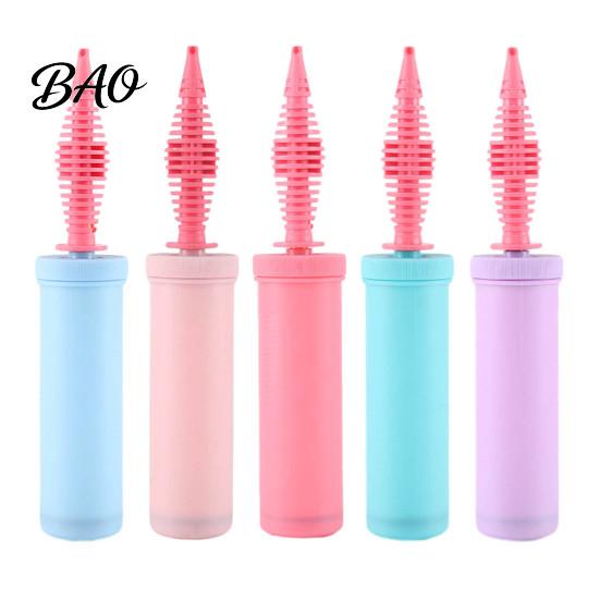 Compact Balloon Inflatable Device Hand Held Plastic Pump, Two Way Dual Action Inflator, Handheld Pump Manual Air for Latex Balloons, Portable