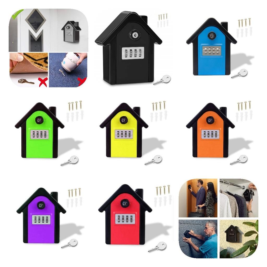 Box Key Lock Extra Safe Outdoor Large Capacity Wall Mounted 4 Combination Digit