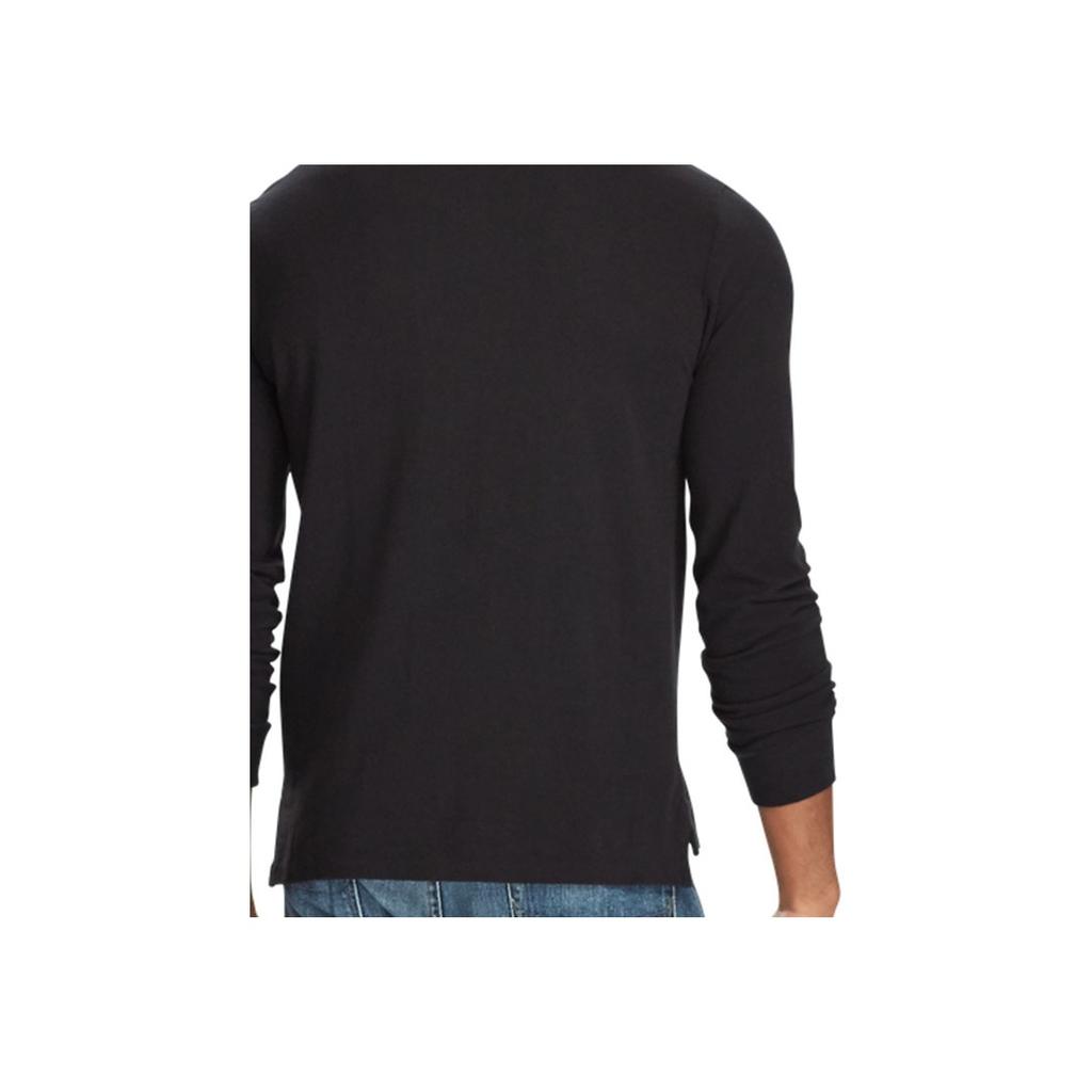 Polo Ralph Lauren Classic Solid Color Cotton Long Sleeve Polo Shirt Men tops Black MNPOKNI16820115-001