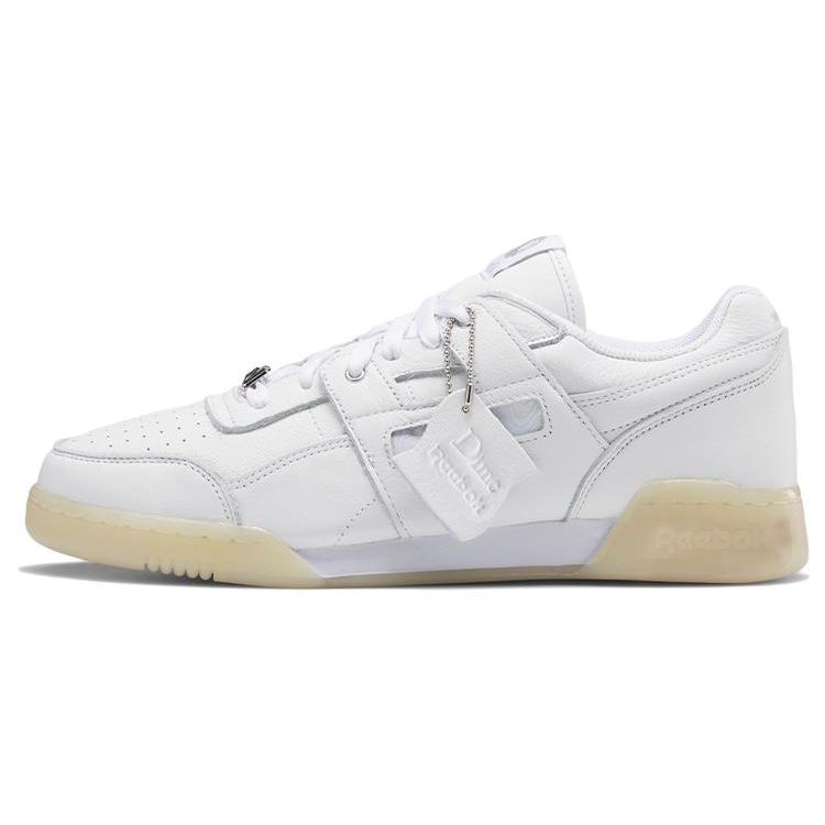 

Reebok Dime x Workout Plus Белые кроссовки унисекс Cloud-White Silver-Metallic Stucco GW9767 42