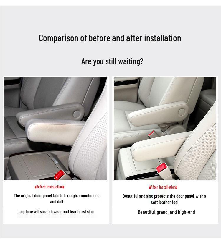 Toyota Alphard (2011-2014) Front Seat Armrest Leather Cover