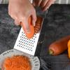 Stainless Steel Grater Multi-Functional Thickened Stainless Steel Vegetable Slicer Four-Sided Potato Slicer With Hand Guard