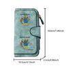 Comfort Colors Fishing Bear Long Zipper Wallet, Large Capacity Card Holder, Unisex Clutch Bag, Fashionable Zipper Coin Purse, Suitable for Daily Use,