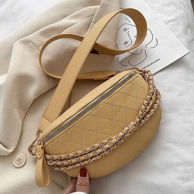 Bag Women's New High-end Texture Niche Summer Broadband Messenger Bag Breast Bag Fanny Pack