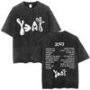 Washed Rapper Yeat Graphic T Shirts LYFESTYLE 2093 Merch T-shirt Hip Hop Fashion Vintage T Shirt Cotton Oversized Tees Unisex