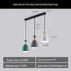 Nordic Modern Minimalist Macaron Pendant Light - Three-Head Design for Restaurant or Bar Counter