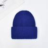 Winter Knit Beanie Hat Unisex  Custom Logo Ribbed Wool Knit Beanies Winter Luxury Warm Cuffed Beanie Hat for Women Men