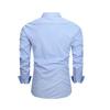 Heren Geruite Button-Down Shirt Lange Mouw Kraag Formeel Shirt Slim Fit Casual Shirt voor Kantoor Prom Feest Date