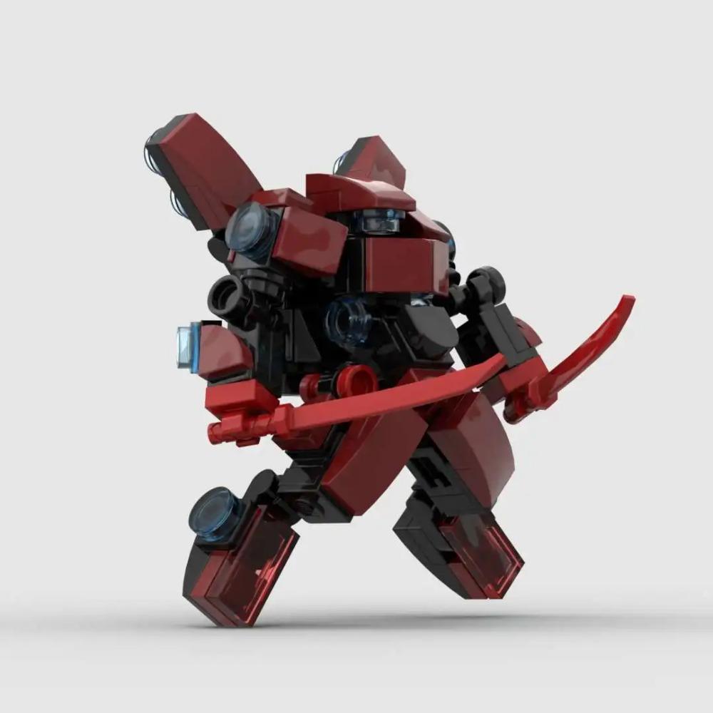 Mecha Warrior Blocks Model Boy Toys MOC Robot Action Anime Figure Building Blocks Kids Toys DIY Assembly Bricks Toy For Children