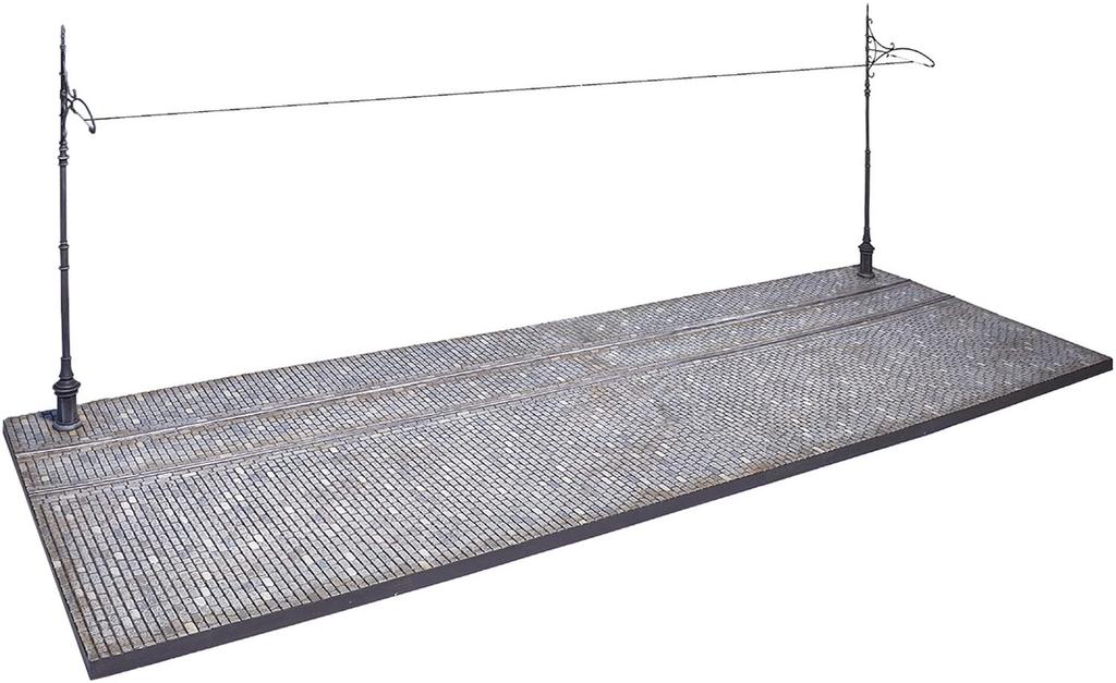 MiniArt Scale Cobblestone Road with Tram Line Plastic Model MA36065 1/35
