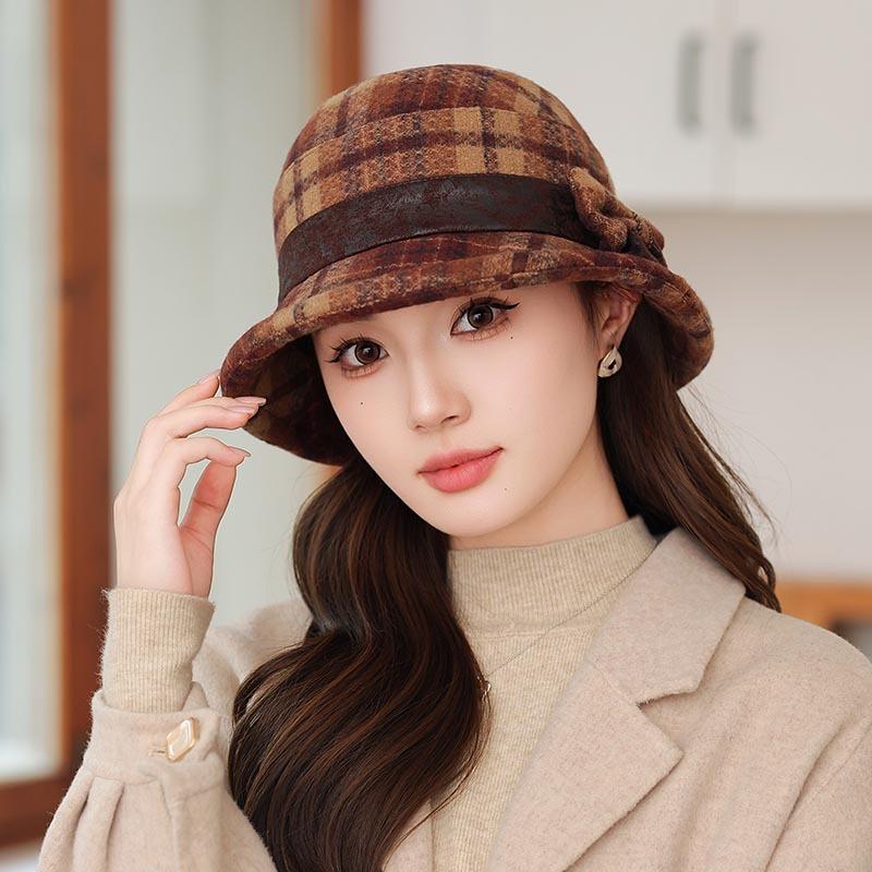 

Шапка для пожилых людей среднего возраста, женская теплая шапка-лохмотья, шапка рыбака, женская осенне-зимняя толстая шапка one size светло-коричневого