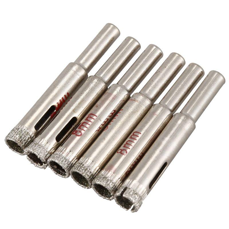 ABJI-18 Pcs 8Mm Diamond Core Drill Bits Tile Glass Hole Saw