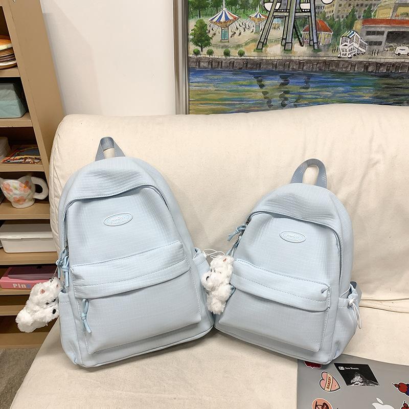 Schoolbag Backpack Japanese Ins Wind Soft Girl Cute Girl Backpack Junior High School Student Lightweight Schoolbag Large Capacity Computer Bag
