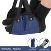 Compact Travel Foot Rest: Portable Foot Hammock for Airplanes, Trains, Cars, and Office Use.