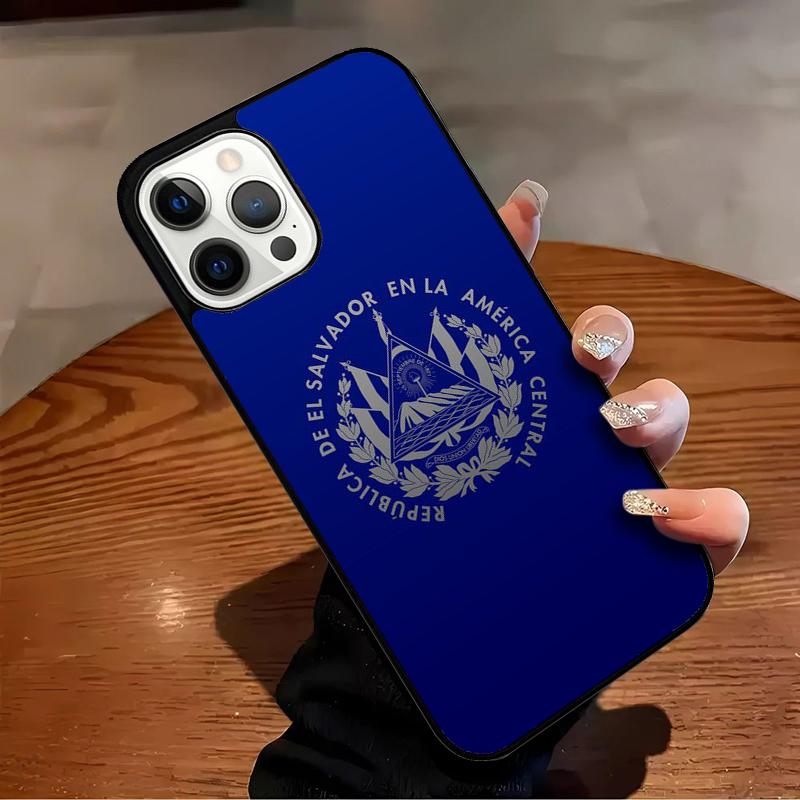 El Salvador Flag Phone Case For iPhone 17 Air 16 15 14 13 12 11 Pro Max Max Plus Bumper Case Cover