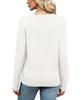 Women's Casual Solid Color Knitted Pullover Sweater - Autumn/Winter Collection