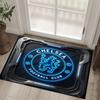 Tappeto in Velluto di Cristallo Design Chelsea FC Accogliente Non?Tappeto Stampato Antiscivolo per Camera da Letto Soggiorno Ingresso
