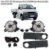 Fog Lights LED for VW T5 Transporter Multivan Caravelle 2003-2010 Gray Fog Lamp Cover Grill Wire Harness Switch Kit Accessories